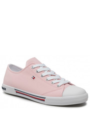 Trampki dziecięce Trampki  - Low Cut Lace-Up Sneaker T3A4-30605-0890 D Pink 302 - eobuwie.pl Tommy Hilfiger