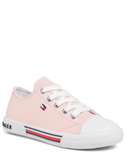 Trampki dziecięce Trampki  - Low Cut Lace-Up Sneaker T3A4-30605-0890 M Pink 302 - eobuwie.pl Tommy Hilfiger