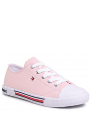 Trampki dziecięce Trampki  - Low Cut Lace-Up Sneaker T3A4-30605-0890 S Pink 308 - eobuwie.pl Tommy Hilfiger