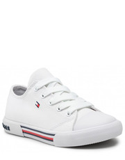 Trampki dziecięce Trampki  - Low Cut Lace Up Sneaker T3X4-30692-0890 M White 100 - eobuwie.pl Tommy Hilfiger