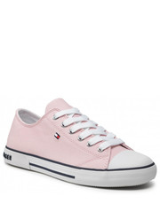 Trampki dziecięce Trampki  - Low Cut Lace-Up Sneaker T3A4-32117-0890 S Pink 302 - eobuwie.pl Tommy Hilfiger
