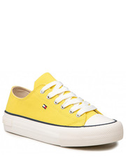 Trampki dziecięce Trampki  - Low Cut Lace-Up Sneaker T3A4-32118-0890 S Yellow 200 - eobuwie.pl Tommy Hilfiger