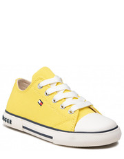 Trampki dziecięce Trampki  - Low Cut Lace-Up Sneaker T3X4-32207-0890 M Yellow 200 - eobuwie.pl Tommy Hilfiger