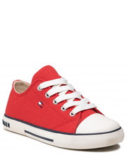 Trampki dziecięce Trampki  - Low Cut Lace-Up Sneaker T3X4-32207-0890 M Red 300 - eobuwie.pl Tommy Hilfiger