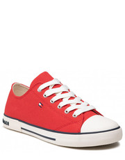 Trampki dziecięce Trampki  - Low Cut Lace-Up Sneaker T3X4-32207-0890 S Red 300 - eobuwie.pl Tommy Hilfiger