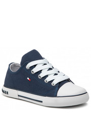 Trampki dziecięce Trampki  - Low Cut Lace-Up Sneaker T3X4-32207-0890 M Blue 800 - eobuwie.pl Tommy Hilfiger