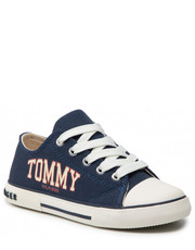 Trampki dziecięce Trampki  - Low Cut Lace-Up Sneaker T3X4-32208-1352 M Blue 800 - eobuwie.pl Tommy Hilfiger