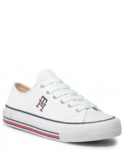 Trampki dziecięce Trampki  - Low Cut Lace Up Sneaker T3A9-32287-1355 S White 100 - eobuwie.pl Tommy Hilfiger