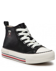 Trzewiki dziecięce Trampki  - High Top Lace-Up Sneaker T3A9-32288-1355 M Black 999 - eobuwie.pl Tommy Hilfiger