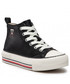 Trzewiki dziecięce Tommy Hilfiger Trampki  - High Top Lace-Up Sneaker T3A9-32288-1355 M Black 999