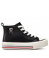 Trzewiki dziecięce Tommy Hilfiger Trampki  - High Top Lace-Up Sneaker T3A9-32288-1355 M Black 999
