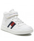 Trzewiki dziecięce Tommy Hilfiger Sneakersy  - Higt Top Lace-Up/Velcro Sneaker T3A9-32330-1438 S White 100