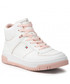 Trzewiki dziecięce Tommy Hilfiger Sneakersy  - High Top Lace-Up Sneaker T3A9-32336-1355 S White/Pink X134