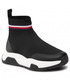 Trzewiki dziecięce Tommy Hilfiger Sneakersy  - Sock Sneaker T3A9-32360-0702 M Black 999