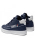 Trzewiki dziecięce Tommy Hilfiger Sneakersy  - High Top Lace-Up Sneaker T3B9-32463-1431 M Blue/White X007
