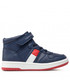 Trzewiki dziecięce Tommy Hilfiger Sneakersy  - High Top Lace-Up/Velcro Sneaker T3B9-32476-1351 S Blue 800