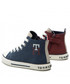 Trzewiki dziecięce Tommy Hilfiger Trampki  - High Top Lace-Up Sneaker T3X9-32451-1441 M Blue/Bordeaux X663