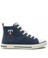 Trzewiki dziecięce Tommy Hilfiger Trampki  - High Top Lace-Up Sneaker T3X9-32451-1441 S Blue/Bordeaux X663