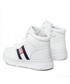 Trzewiki dziecięce Tommy Hilfiger Sneakersy  - High Top Lace-Up Sneaker T3A9-32345-1351 M White 100