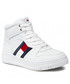 Trzewiki dziecięce Tommy Hilfiger Sneakersy  - HighTop Lace-Up Sneaker T3A9-32345-1351 S White 100