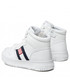 Trzewiki dziecięce Tommy Hilfiger Sneakersy  - HighTop Lace-Up Sneaker T3A9-32345-1351 S White 100