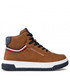 Trzewiki dziecięce Tommy Hilfiger Sneakersy  - High Top Lace-Up Sneaker T3B9-32482-1355 S Tobacco/Blue A242