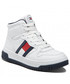 Trzewiki dziecięce Tommy Hilfiger Sneakersy  - High Top Lace-Up Sneaker T3B9-32485-1351 M White 100