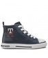 Trzewiki dziecięce Tommy Hilfiger Trampki  - High Top Lace Up Sneaker T3X9-32452-1355 M Blue 800