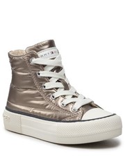 Trzewiki dziecięce Trampki  - High Top Lace-Up Sneaker T3A9-32290-1437 M Taupe/Rose 686 - eobuwie.pl Tommy Hilfiger
