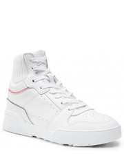Sneakersy Sneakersy  - High Cut Basket Sneaker FW0FW06522 White YBR - eobuwie.pl Tommy Hilfiger