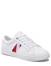 Sneakersy Sneakersy  - Corporate Tommy Cupsole FW0FW06605 White YBR - eobuwie.pl Tommy Hilfiger