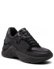 Sneakersy Sneakersy  - Chunky Sneaker With Fur Insole FW0FW07029 Triple Black 0GK - eobuwie.pl Tommy Hilfiger