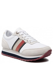Sneakersy Sneakersy  - Th Corporate Sequins Runner FW0FW06077 White YBR - eobuwie.pl Tommy Hilfiger