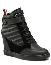Sneakersy Sneakersy  - Wedge Sneaker Boot FW0FW06752 Black BDS - eobuwie.pl Tommy Hilfiger