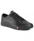 Mokasyny męskie Tommy Hilfiger Sneakersy  - Corporate Leather Sneaker FM0FM02983 Black BDS