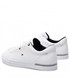 Mokasyny męskie Tommy Hilfiger Sneakersy  - Corporate Vulc Leather FM0FM03997 White YBR