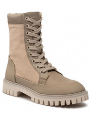 Botki Trapery  - Th Casual Lace Up Boot FW0FW06549 Beige - eobuwie.pl Tommy Hilfiger