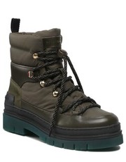 Botki Botki  - Laced Outdoor Boot FW0FW06610 Army Green RBN - eobuwie.pl Tommy Hilfiger