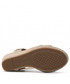 Espadryle Tommy Hilfiger Espadryle  - Shiny Touches High Wedge Sandal FW0FW06180 Light Gold 0LJ