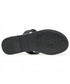 Japonki damskie Tommy Hilfiger Japonki  - Essential Leather Flat Sandal Black BDS