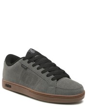 Mokasyny męskie Sneakersy  - Kingpin 4101000091 Grey/Black/Gum - eobuwie.pl Etnies