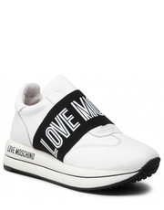 Sneakersy Sneakersy  - JA15394G1FIE0 Bianco - eobuwie.pl Love Moschino