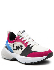 Sneakersy Sneakersy  - JA15555G1FIO612A Mix Offw/Fux/Nero - eobuwie.pl Love Moschino