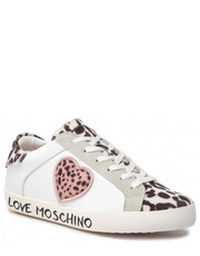 Sneakersy Sneakersy  - JA15162G1FIAB10A Bia/Offw/Cipr - eobuwie.pl Love Moschino