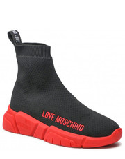 Sneakersy Sneakersy  - JA15343G1FIZ400A  Nero/Rosso - eobuwie.pl Love Moschino