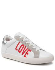 Sneakersy Sneakersy  - JA15532G0EIAC10A Bianco/Argento - eobuwie.pl Love Moschino