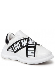 Sneakersy Sneakersy  - JA15574G0EIA110A Bianco/Nero - eobuwie.pl Love Moschino