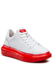 Sneakersy Sneakersy  - JA15174G0FIAY10B Bianco/Rosso - eobuwie.pl Love Moschino