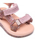 Sandały dziecięce Melissa Sandały  - Mini  Papete+Rider 1 33382 Pink/Clear Gitter Pink 54035