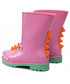 Kalosze dziecięce Melissa Kalosze  - Mini  Rain Boot + Fabul 33677 Pink/Green/Orange AF029